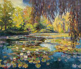Peinture, Water lilies, Evgeny Chernyakovsky