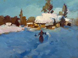 Gemälde, Early winter morning, Suprunchuk Yuriy