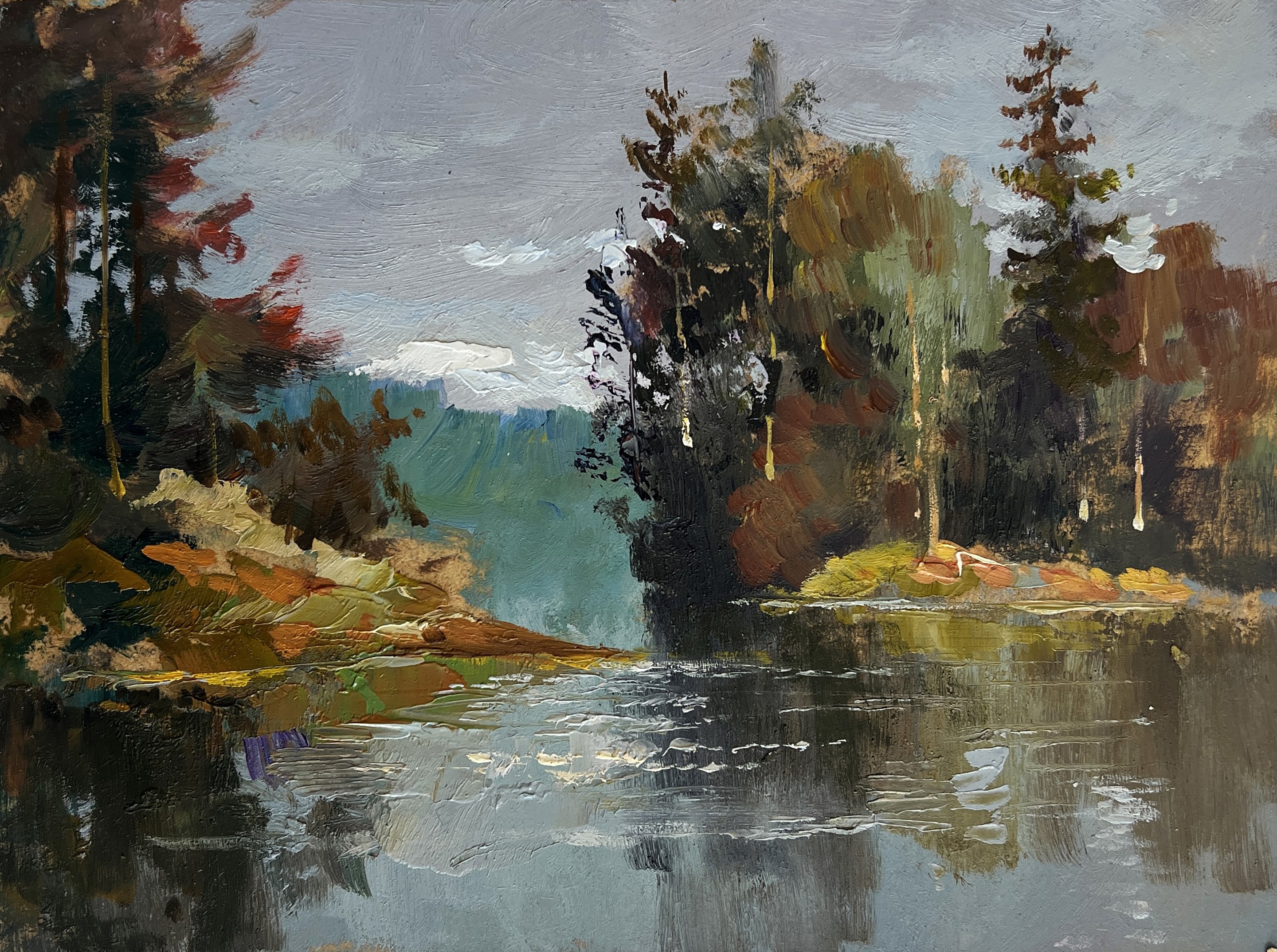 Suprunchuk Yuriy, A river washes through the autumn forest Suprunchuk Yuriy, A river washes through the autumn forest