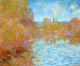 Painting, Automne sur la Seine N°2, Patrick Marie