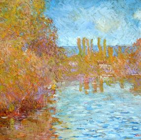 Painting, Automne sur la Seine N°2, Patrick Marie