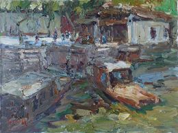 Peinture, Boats. Suzhou, Oleksandr Khrapachov