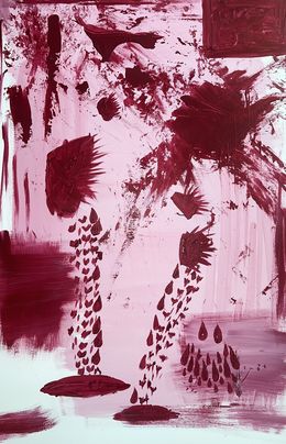 Peinture, Two Broken Hearts Growing, Shedding Old Love, Nashali Rodriguez