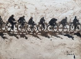 Peinture, Cyclistes, Olivier Suire Verley