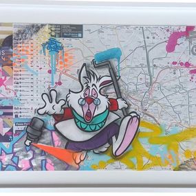 Peinture, Plan de métro Lapin Alice, Fat