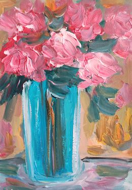 Painting, Spring's flowers, Natalya Mougenot