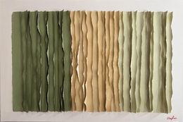 Painting, Modern Abstract in Yellow and Green, Victo