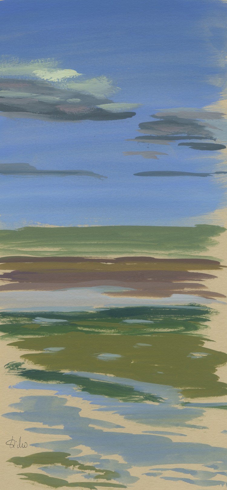 Sabine Eichler, Ile d'Aix n°8 (mer, landes) Sabine Eichler, Ile d'Aix n°8 (mer, landes)