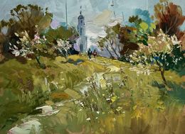Gemälde, The road to the church, Suprunchuk Yuriy