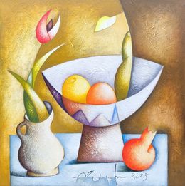 Painting, Golden Still Life, Sargis Zaqaryan