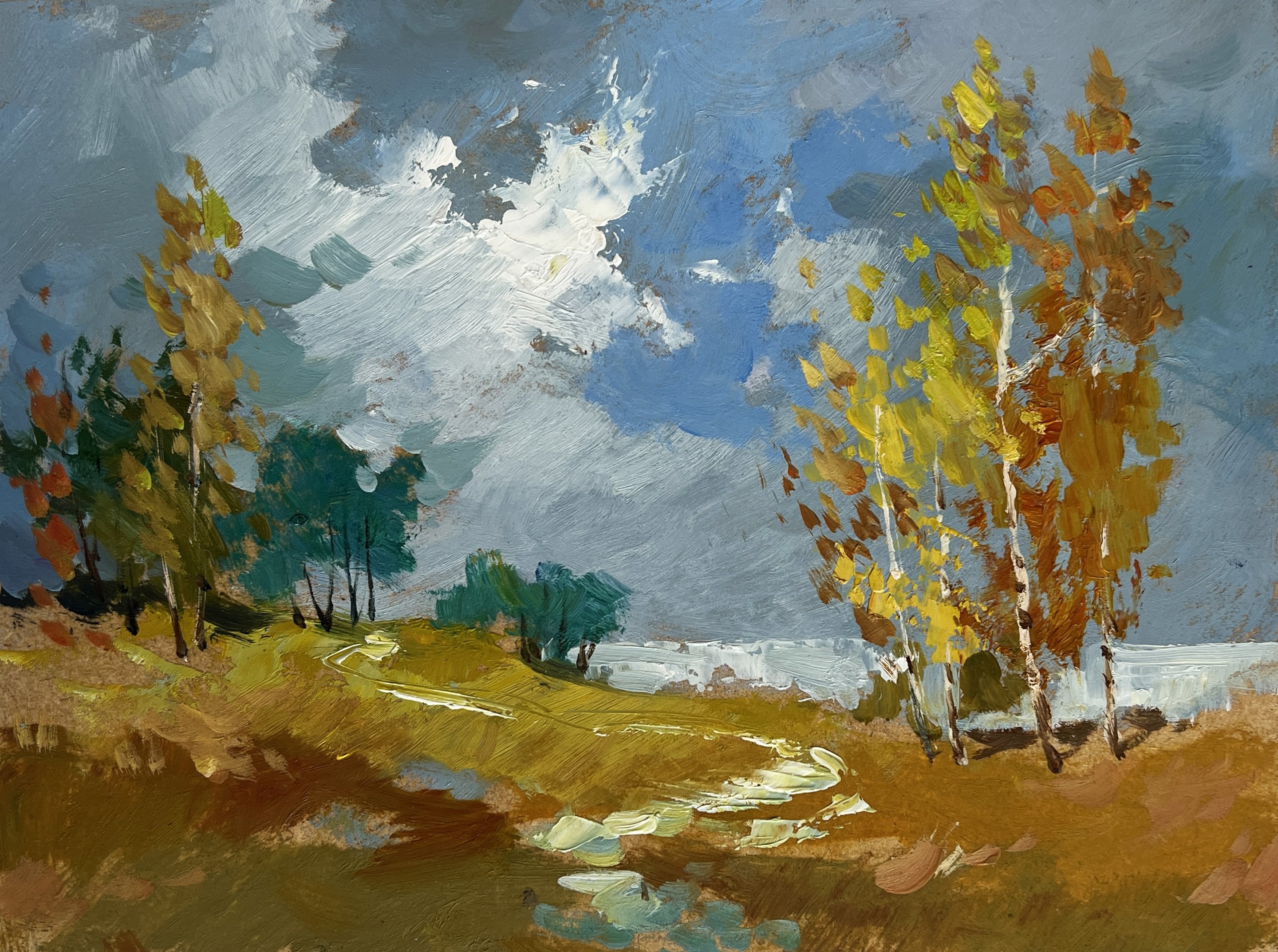 Suprunchuk Yuriy, Autumn trail with fallen leaves Suprunchuk Yuriy, Autumn trail with fallen leaves