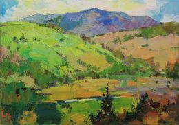 Peinture, Sunny day in the mountains, Alisa Onipchenko-Cherniakovska