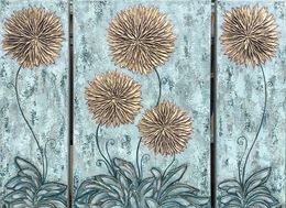 Painting, Gilded Bloom, Hasmik Mamikonyan