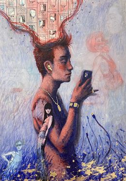 Peinture, Network Boy, Jacob Pescollderungg