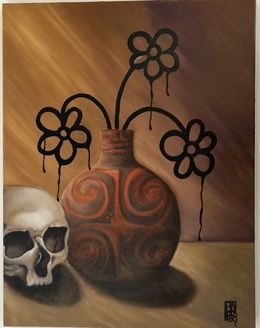 Gemälde, Nature morte : death, Sapo