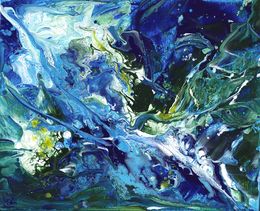 Painting, Eclats d'écume 126, Joëlle Kem Lika
