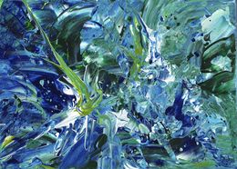 Painting, Eclats d'écume 128, Joëlle Kem Lika
