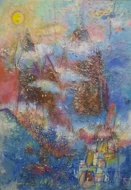 Peinture, Paysage imaginaire 8, Florence Malcombe
