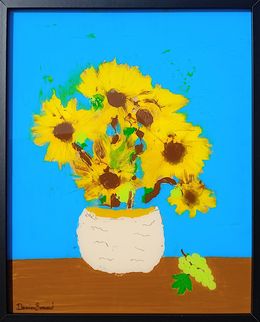 Gemälde, Tournesols et raisin blanc, Damien Berrard