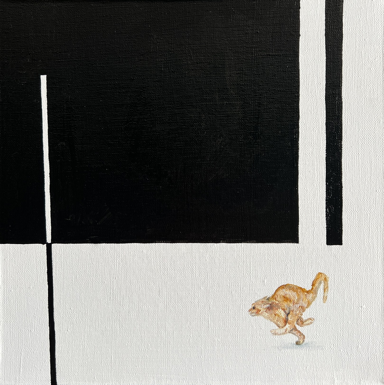 Victo, Minimalist Cat on the Run Victo, Minimalist Cat on the Run