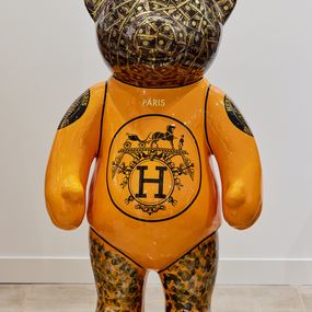Skulpturen, Fashion Bear XXL, Ghost Art