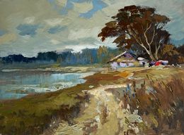 Painting, House in the autumn forest, Suprunchuk Yuriy