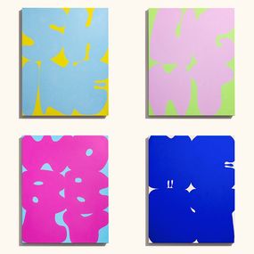 Print, Shine, Light, Wobbly and Melt (Flat Sculpture) - Set of 4, Erwin Wurm