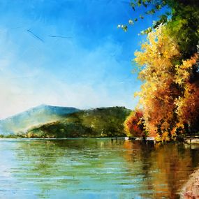 Gemälde, Annecy, un automne, un lac, Jean-Yves Fremaux