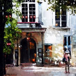 Painting, Montmartre, du côté du théâtre de l'Atelier, Jean-Yves Fremaux