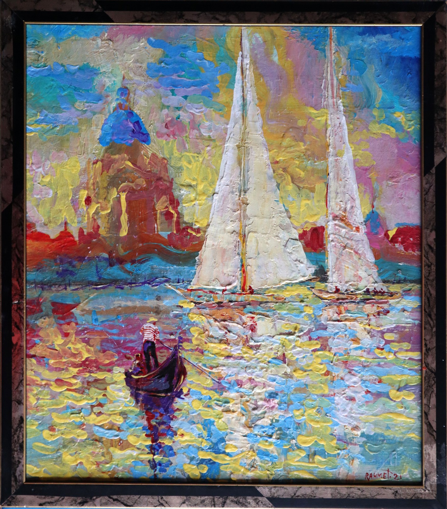 Rakhmet Redzhepov (Ramzi), Entrance of sailboats to Venice Rakhmet Redzhepov (Ramzi), Entrance of sailboats to Venice