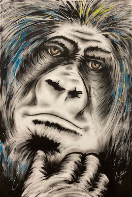 Gemälde, Gorilla Big Emotion, Hani Badawi Leo