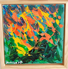 Gemälde, Vibrant essence of spring, Natalya Mougenot