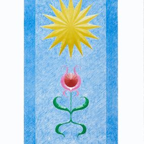 Drucke, Landscape Growth Panel (Warm Celestial Blue), Greg Pharma Smith
