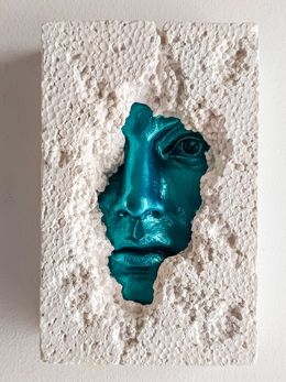 Sculpture, Packaging - Metal Green, Salvo Alibrio