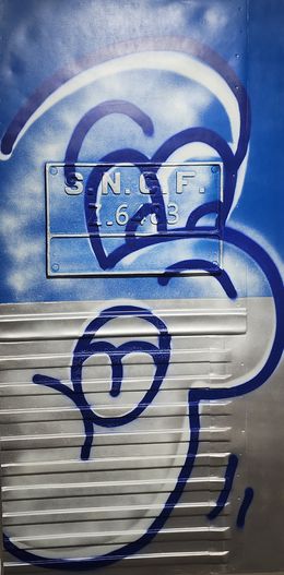 Painting, Les Bleus de St Laz F perso z6483, FUZI