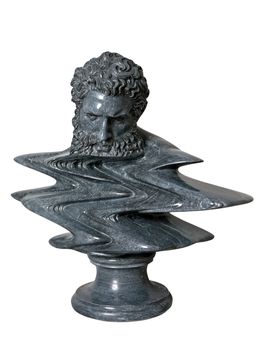 Sculpture, Hercules Wave Grey Calacatta, Léo Caillard
