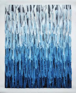 Gemälde, Blue, Seen