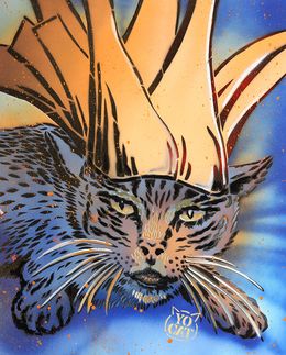 Gemälde, King Cat 1, YoCat