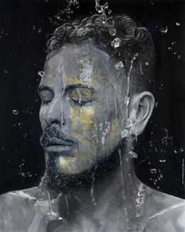 Peinture, Golden Face, Jose Ladrón de Guevara