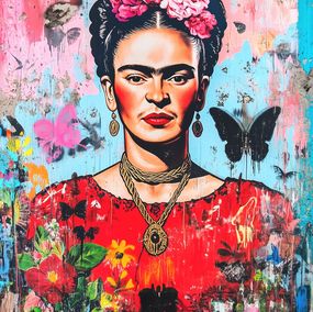 Drucke, Frida's Bold Vision XXL, Léa Ottavi