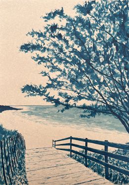 Painting, Plage de Kermyl - Beg Meil, Frédéric Cadiou