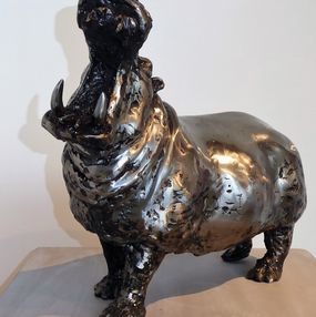 Sculpture, Hippopotame, Jean-No
