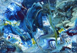 Painting, Eclats d'écume 135, Joëlle Kem Lika