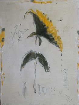 Print, Helianthus, monotype, Alexis Gorodine