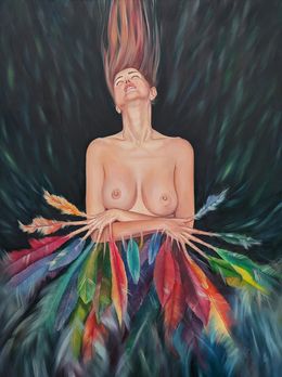 Painting, Levitation, Anna Schill