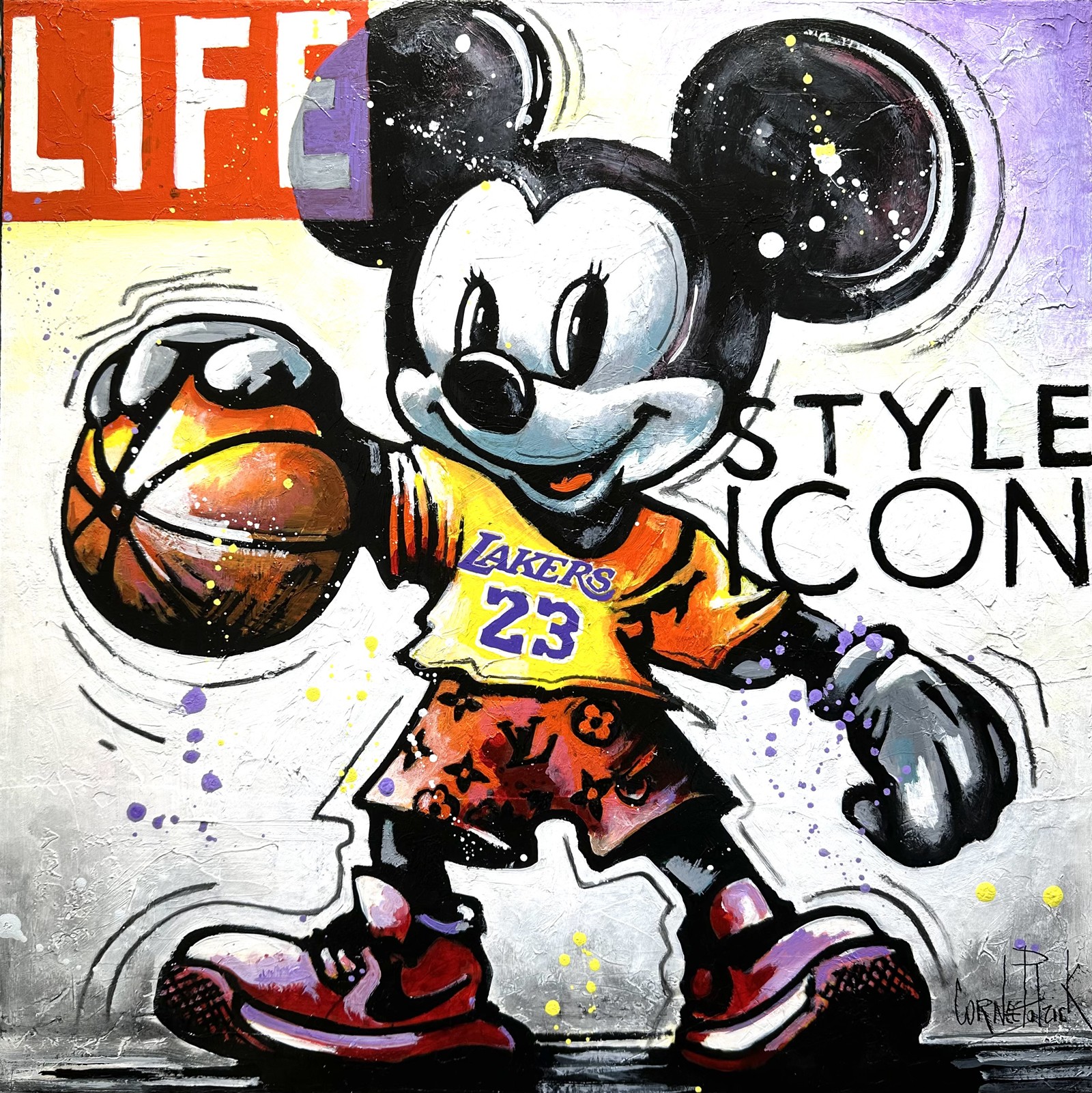 Patrick Cornée, Mickey is a Lakers fan Patrick Cornée, Mickey is a Lakers fan