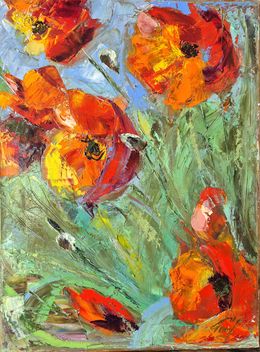 Painting, Poppies, Tatiana Kyriakidou