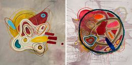Peinture, Sincro and Untitled, Diptych, Alec Franco