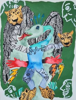 Painting, Dessin d'enfant mexicain, Nitram