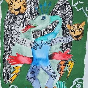 Painting, Dessin d'enfant mexicain, Nitram